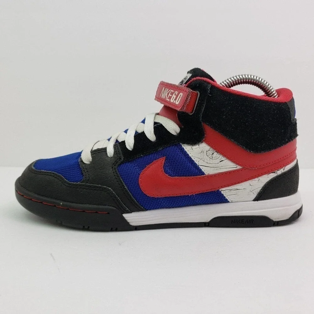 Nike ID Dunk 6.0 Mid 2009 Womens Size 7.5 Black Pink Blue Sneaker Shoes 370685-9